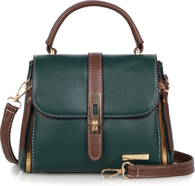 LUVOKSI Women Green, Brown Sling Bag