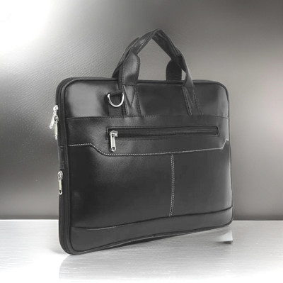 Shivra Men & Women Black Messenger Bag