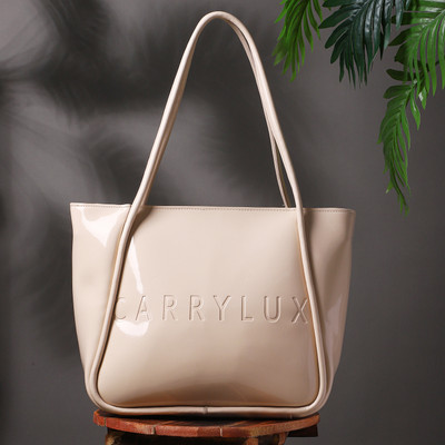 CarryLux Women Beige Shoulder Bag