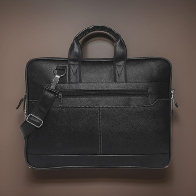 Shivra Men & Women Black Messenger Bag