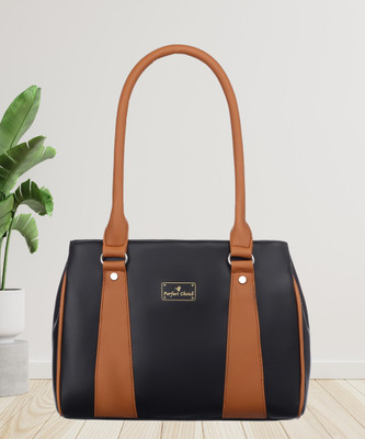 Perfect Choice Women Black, Tan Handbag
