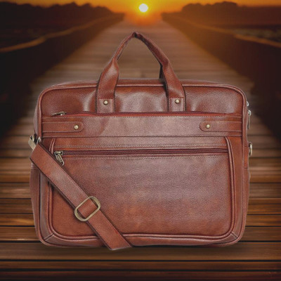 house of common Men & Women Tan Messenger Bag