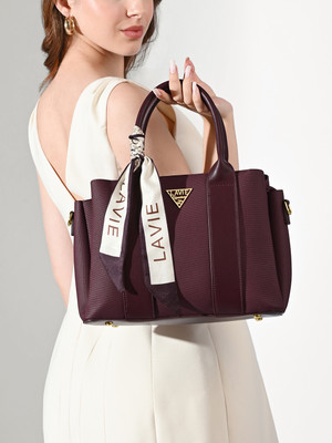 Lavie Signature Women Maroon Satchel