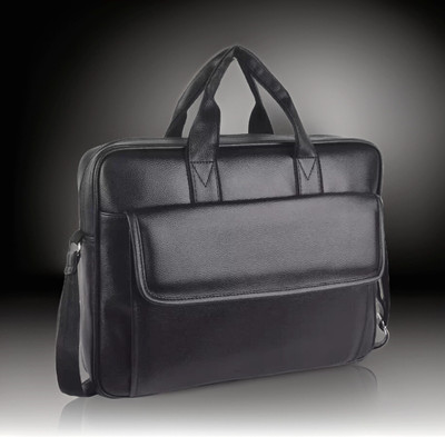 Shivra Men & Women Black Messenger Bag