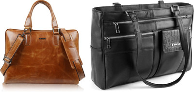 CIMONI Men Tan, Black Messenger Bag(Pack of: 2)