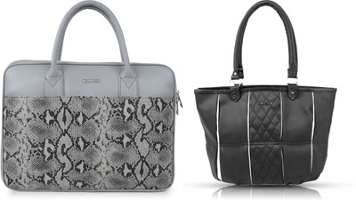 CIMONI Men Grey, Black Messenger Bag(Pack of: 2)