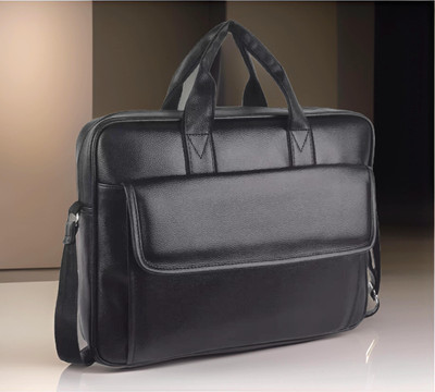Shivra Men & Women Black Messenger Bag