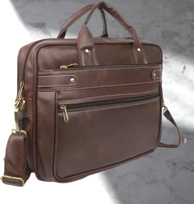 Shivra Men & Women Brown Messenger Bag