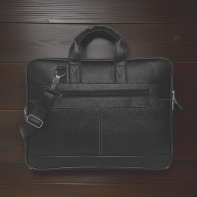 Shivra Men & Women Black Messenger Bag