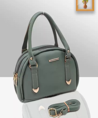 Abu fashion Women Green Hand-held Bag
