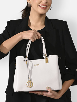Lavie Luxe Women White Satchel