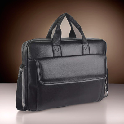 Shivra Men & Women Black Messenger Bag