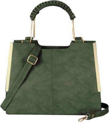 Devansh Enterprise Women Green Handbag