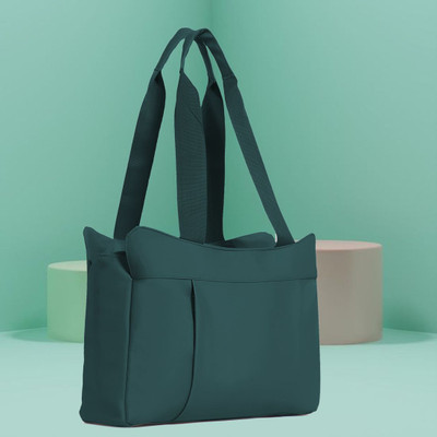 Plush It Women Green Handbag