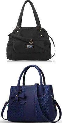 khatushyam collection Women Black, Blue Hobo(Pack of: 2)