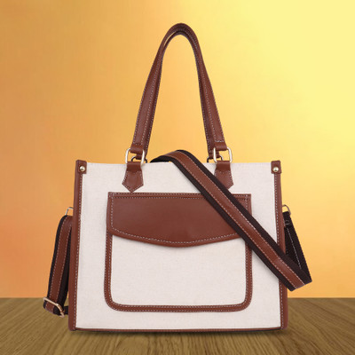 Womanix Women Beige, Tan Handbag