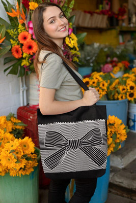 Eco Vibes Men & Women Black, White Tote