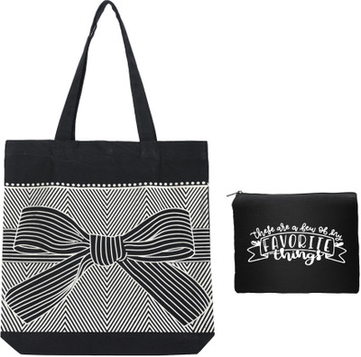 ecoek Women Black Tote(Pack of: 2)