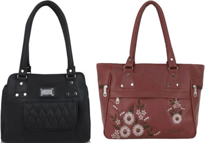the monaina ceapt Women Brown Hand-held Bag(Pack of: 2)