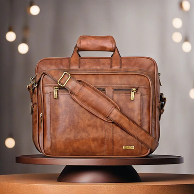 LOREM Men Tan Messenger Bag