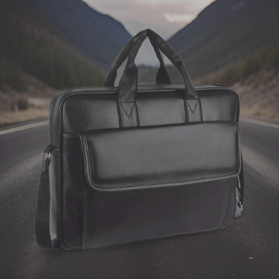 house of common Men & Women Black Messenger Bag