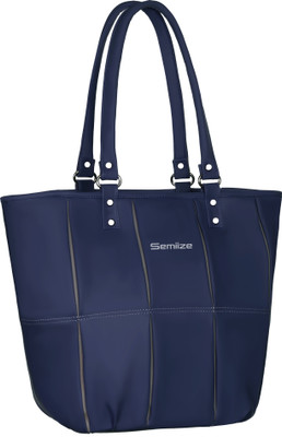 semmize Women Blue Hand-held Bag