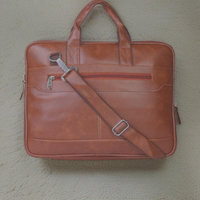 Shivra Men & Women Tan Messenger Bag