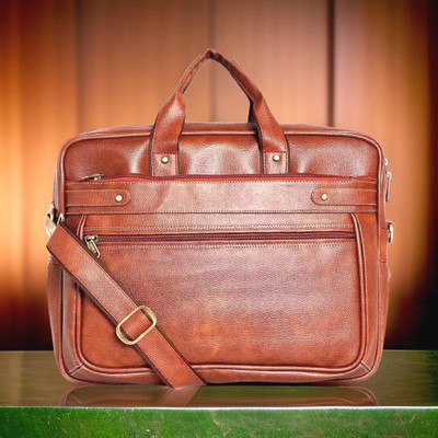 JairaJ Men & Women Tan Messenger Bag