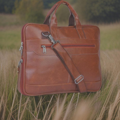 Shivra Men & Women Tan Messenger Bag