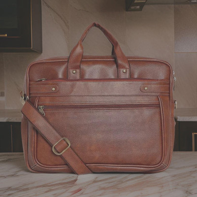 JairaJ Men & Women Tan Messenger Bag