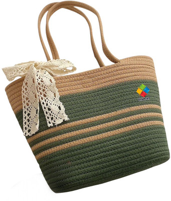 GHATIN Women Green, Beige Messenger Bag