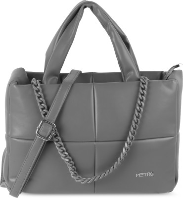 METRO Women Grey Satchel