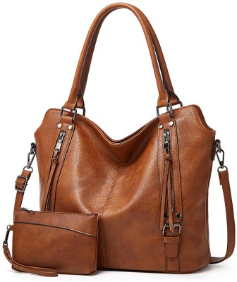 ELEPHANTBOAT Women Brown Messenger Bag