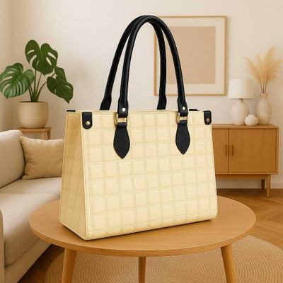 ZAALIQA Women Beige Tote