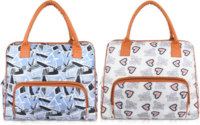 HBC Women Blue, White Shoulder Bag(Pack of: 2)