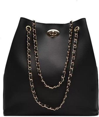 aesthetic Women Black Shoulder Bag