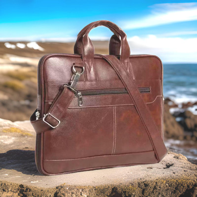 house of common Men & Women Brown Messenger Bag