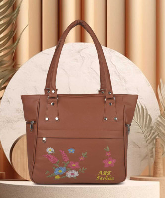 ARK FASHION Women Brown Hobo