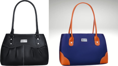 Ronty Women Blue, Black, Brown Handbag