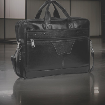 house of common Men & Women Black Messenger Bag