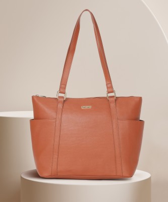 Fastrack Women Tan Tote