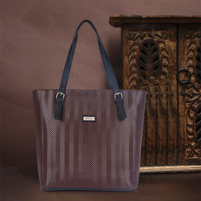 SPOTIC Women Brown Tote