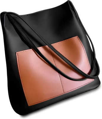 Nexeura Women Black, Tan Shoulder Bag