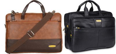 Blowzy Men Black, Tan Messenger Bag