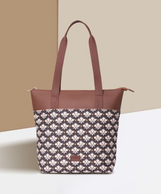 ZOUK Women Black, White Tote