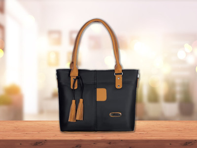 AL JAZEERA Black Hand-held Bag Blessing Trend Party Wear office bag with Adjustable Strap for Girls and Woman's