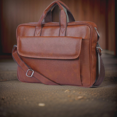 JairaJ Men & Women Tan Messenger Bag
