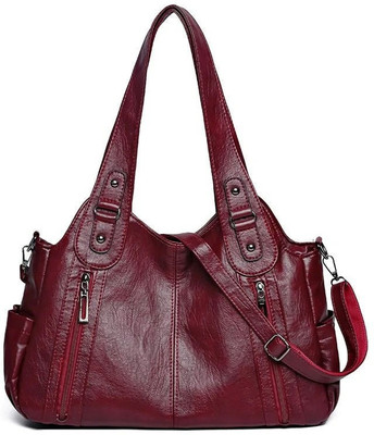 Plush It Women Maroon Handbag
