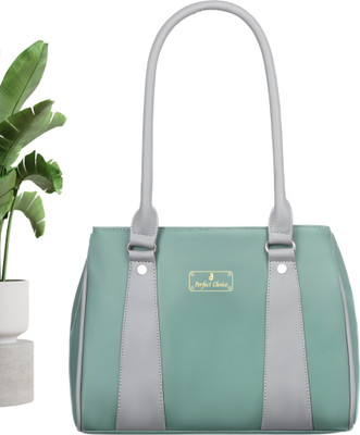 Perfect Choice Women Green Handbag