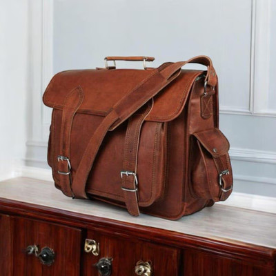 creative handoart Men & Women Brown Messenger Bag(Pack of: 2)